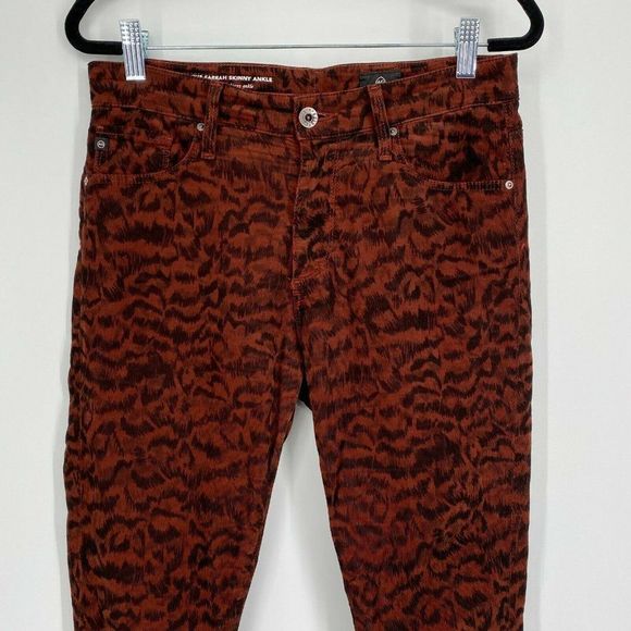 AG Adriano Goldschmied The Farrah Corduroy Pants Size 27 High Rise Skinny Ankle - Picture 2 of 12